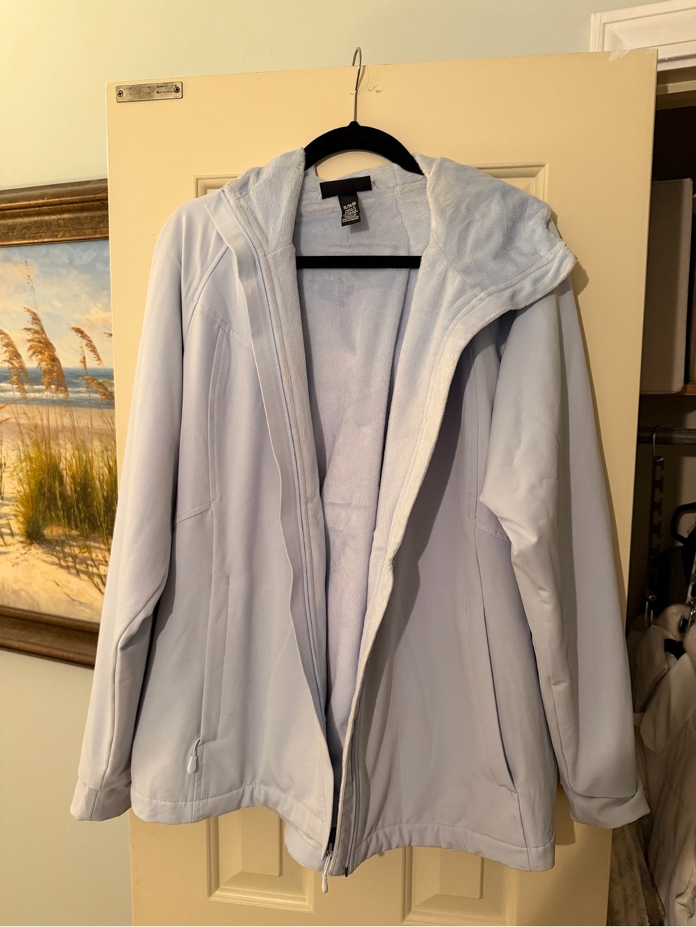 Kirkland Signature Light Blue Hooded Utility Jacket
